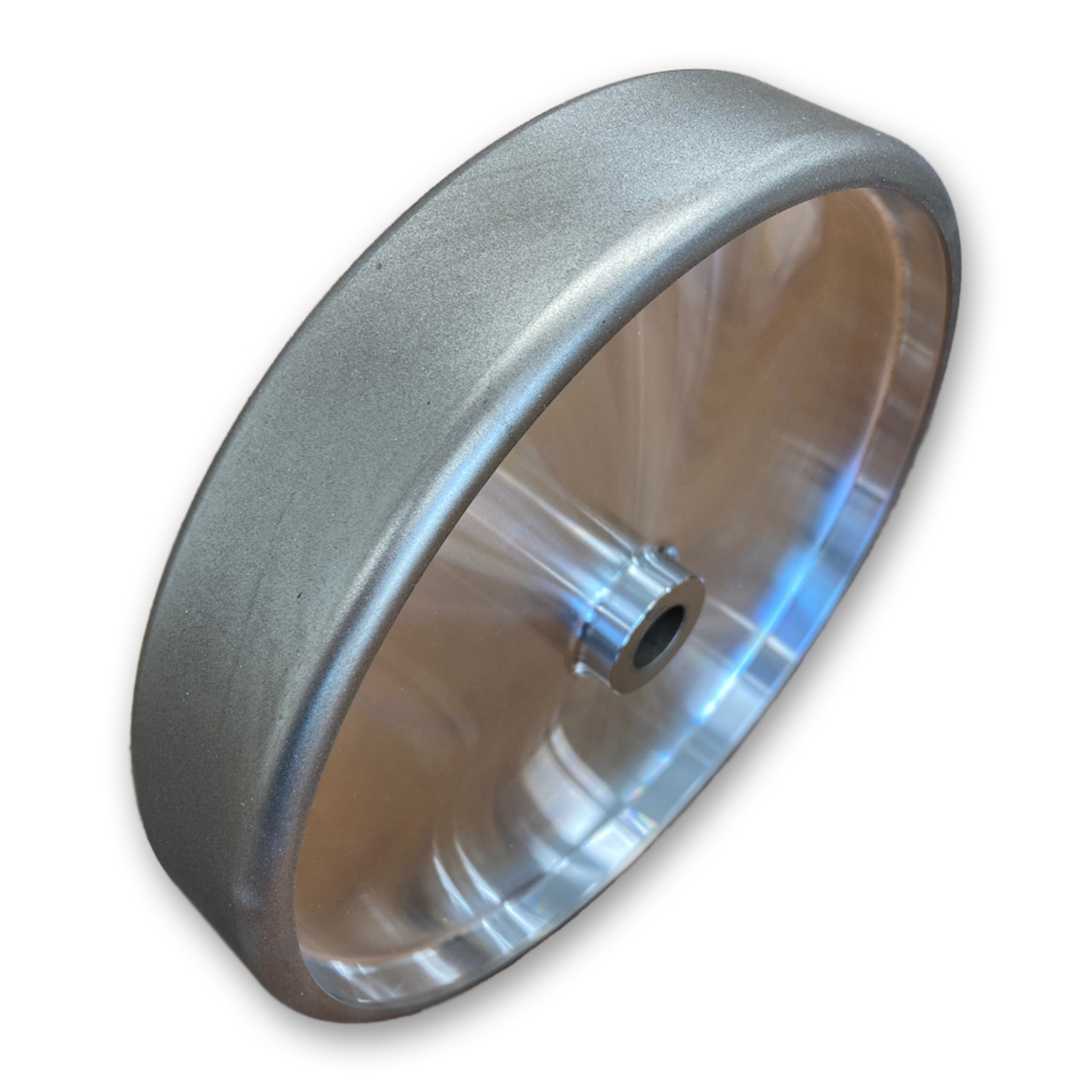  Rikon PRO Series 82-5600R CBN Grinding Wheel 600 Grit 8 inch Wheel 1-1/2 inch wide with Radius to Sharpen High Speed Steel Cutting Tools for your Woodworking Lathe