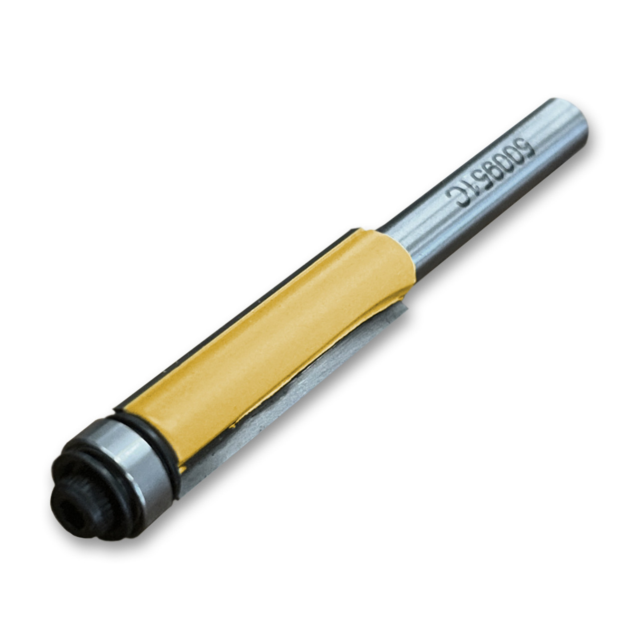 Flush Trim Bit w/Bearing 3/8CD,1-1/4CL,2-7/8OL,1/4SH