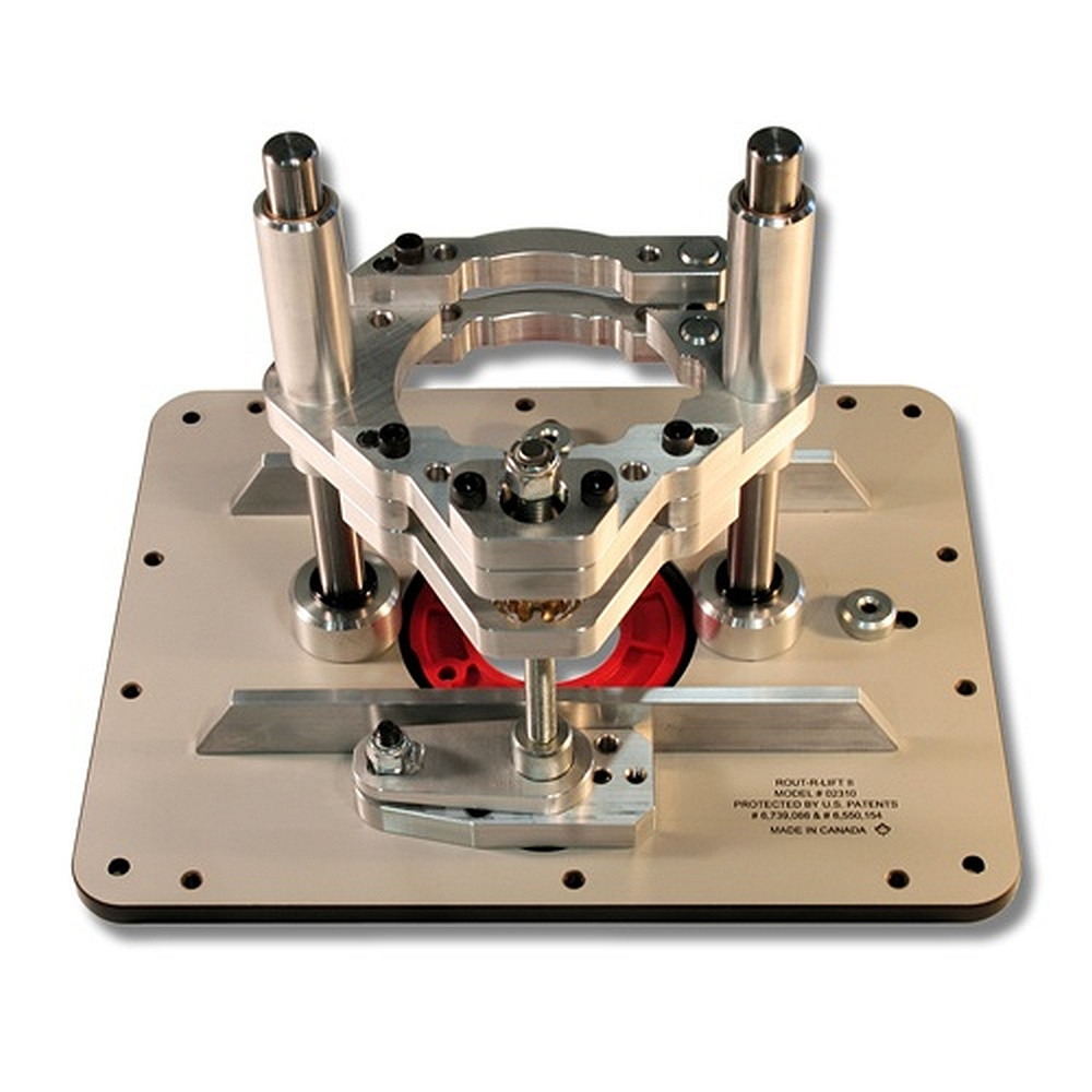 JessEm 02310 Rout-R-Lift II Router Lift and 10-Piece Insert Ring Set