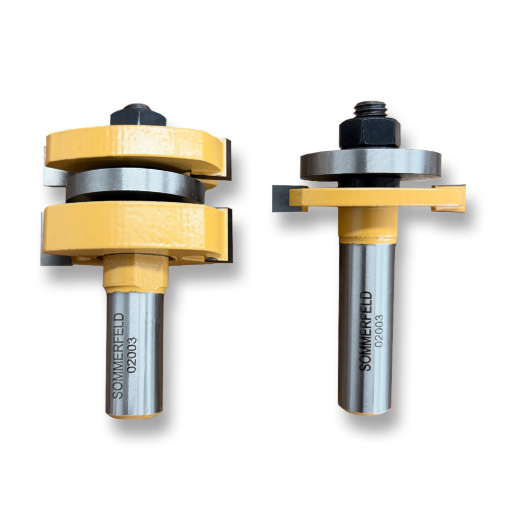 Sommerfeld Tongue & Groove Router Bit Use to make Doors, Frames, Flooring, Shaker Furniture Woodworking Tools