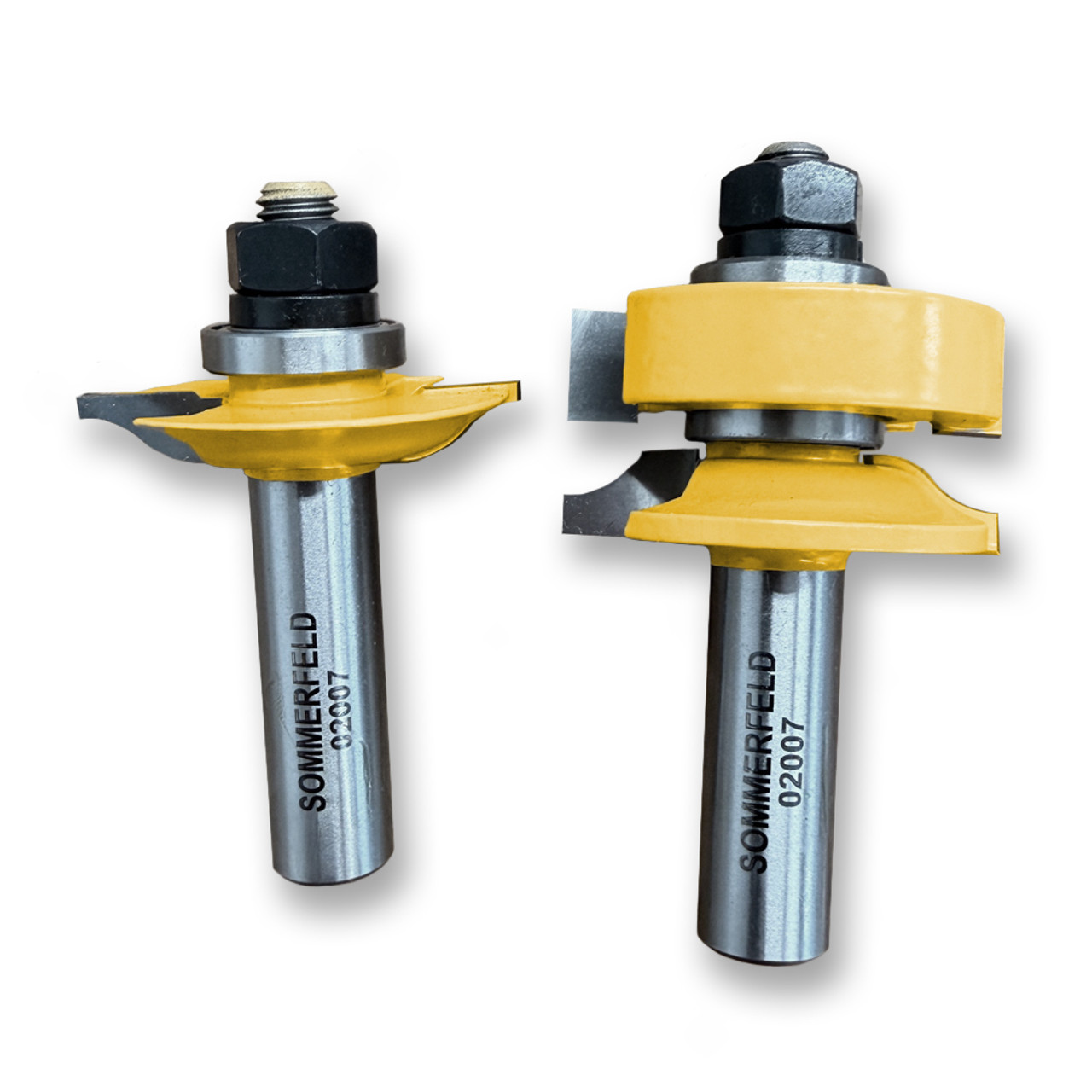 Sommerfeld Rail & Stile Router Bit Woodworking Tool Set for Ogee Glass Panel Set