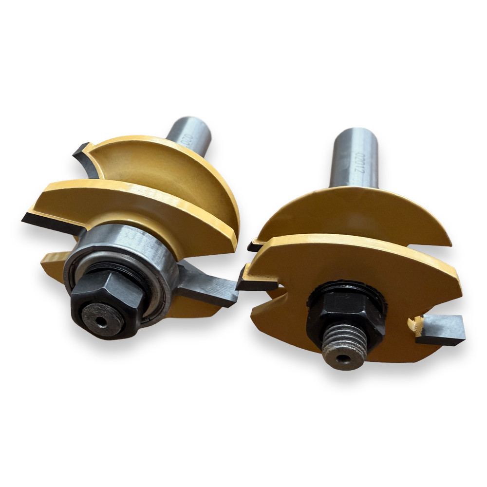 Sommerfeld's Radiused-Corner-Geometry Ogee Rail & Stile Router Bit Set Woodworking Tool 