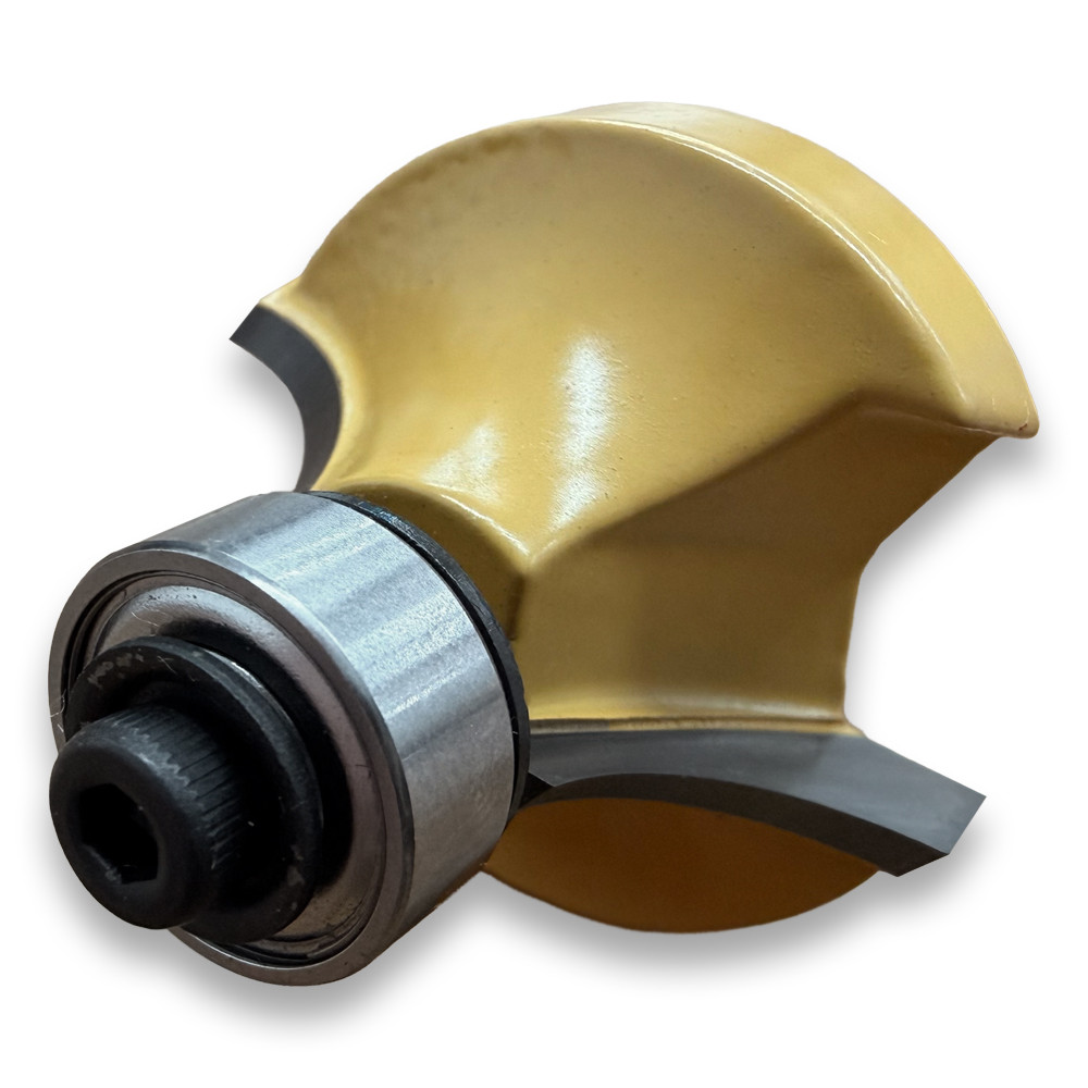 Sommerfeld Roundover Router Bit Woodworking Tool w/Bearing3/8CR,1-1/4CD,21/32CL,2-5/16OL,1/4SH