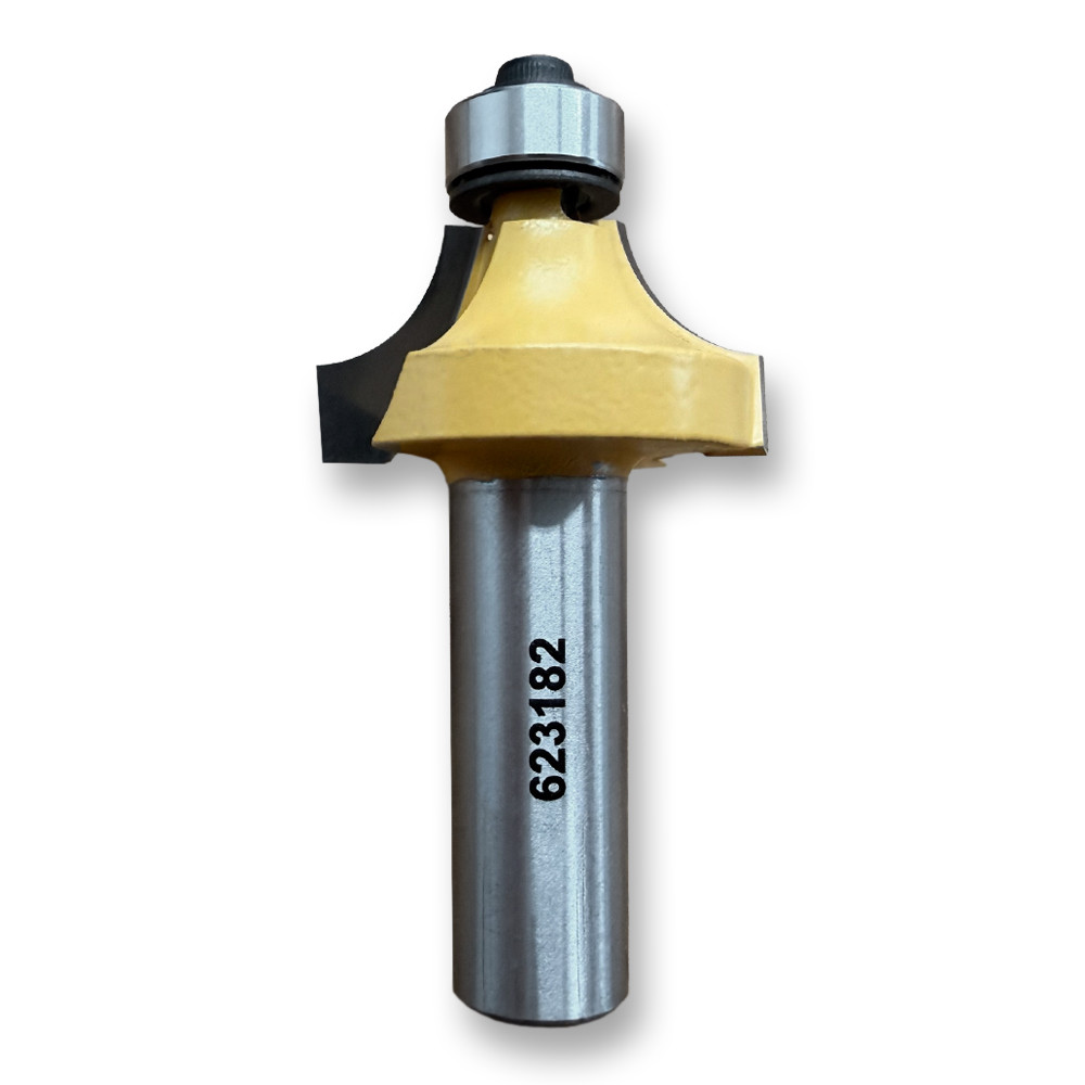 Sommerfeld Roundover Router Bit Woodworking Tool w/Brg3/8CR,1-1/4CD,21/32CL,2-11/16OL,1/2SH