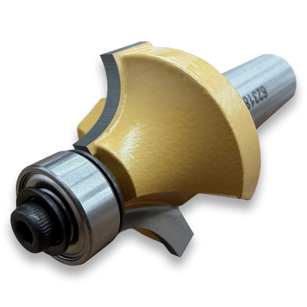 Sommerfeld Roundover Router Bit Woodworking Tool w/Brg3/8CR,1-1/4CD,21/32CL,2-11/16OL,1/2SH