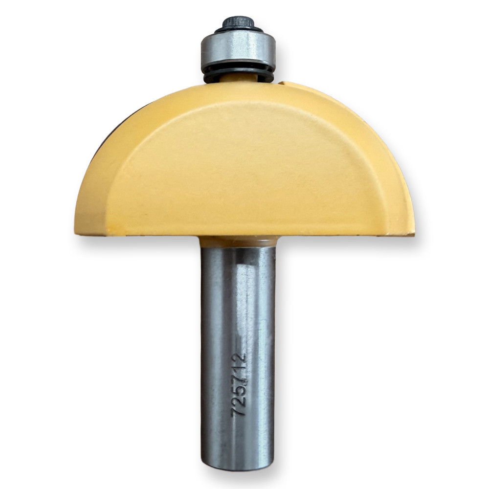Sommerfeld Cove Router Bit Woodworking Tool w/Bearing 7/8CR,2 1/4CD,1CL,2 27/32OL,1/2