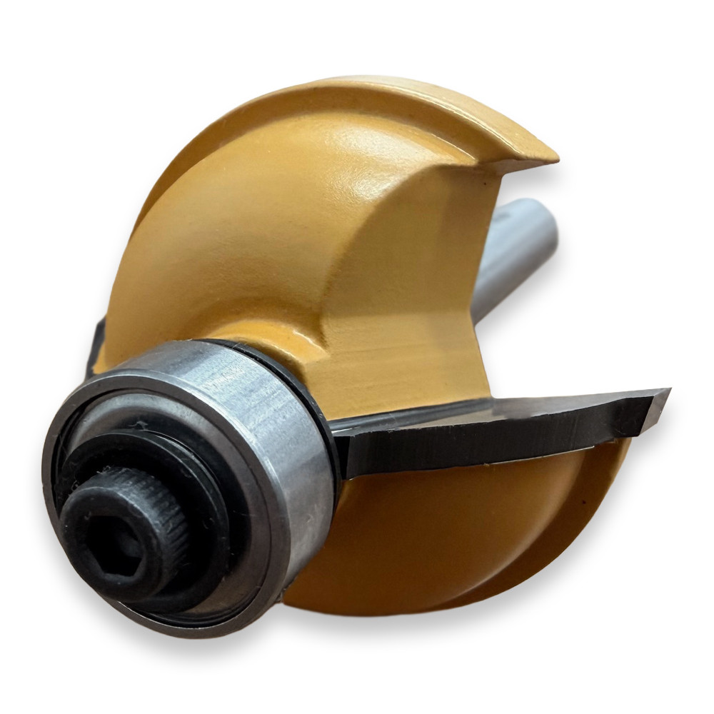 Sommerfeld Cove Router Bit Woodworking Tool w/Fillet w/1/2Brg.3/8CR,1 3/8CD,21/32CL,2 3/8OL,1/4SH