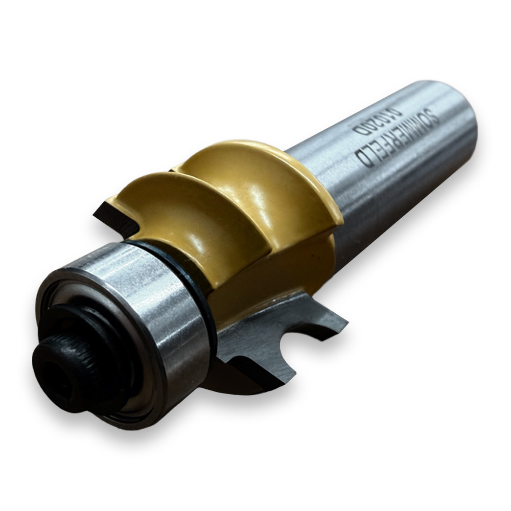 Sommerfeld l/4" Beading Router Bit for the Beaded Face Frame System Woodworking Tool