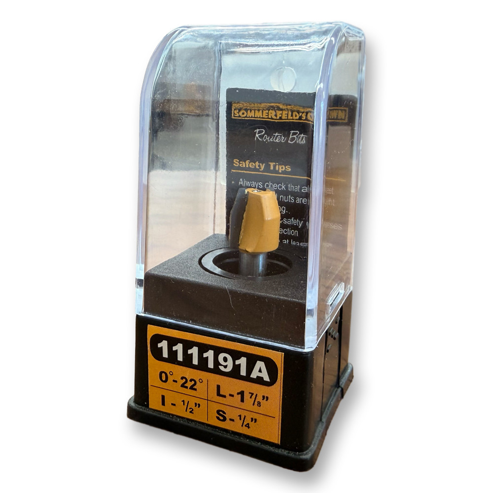 Sommerfeld Combination Trimmer Router Bit Woodworking Tool 0-22*CA,15/32CD,1/2CL,1-7/8OL,1/4SH