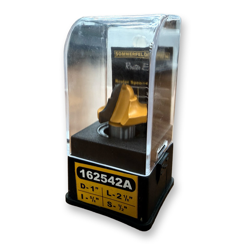 Sommerfeld Classical Plunge Cut Router Bit Woodworking Tool 7/32CR,1CD,5/8CL,2-1/8OL,1/2SH