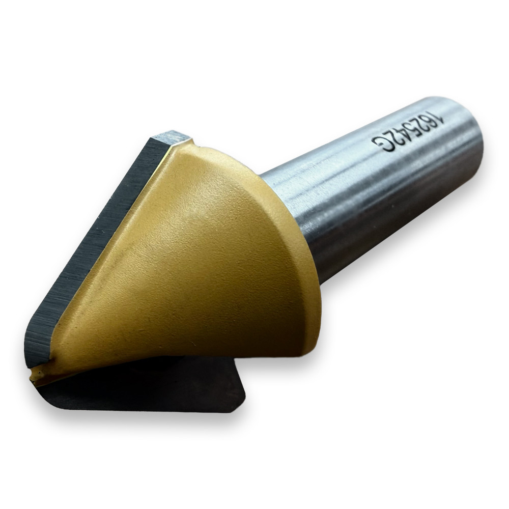 Sommerfeld Letter Router Bit Woodworking Tool 60*CA,1/8CR,1CD,3/4CL,2 1/2OL,1/2SH