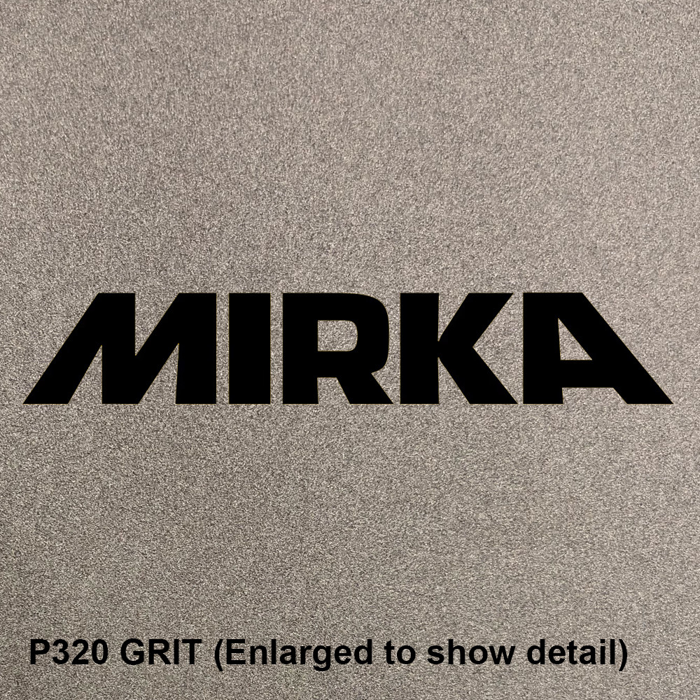 Mirka Waterproof Sheets 320 grit, 50 Pk