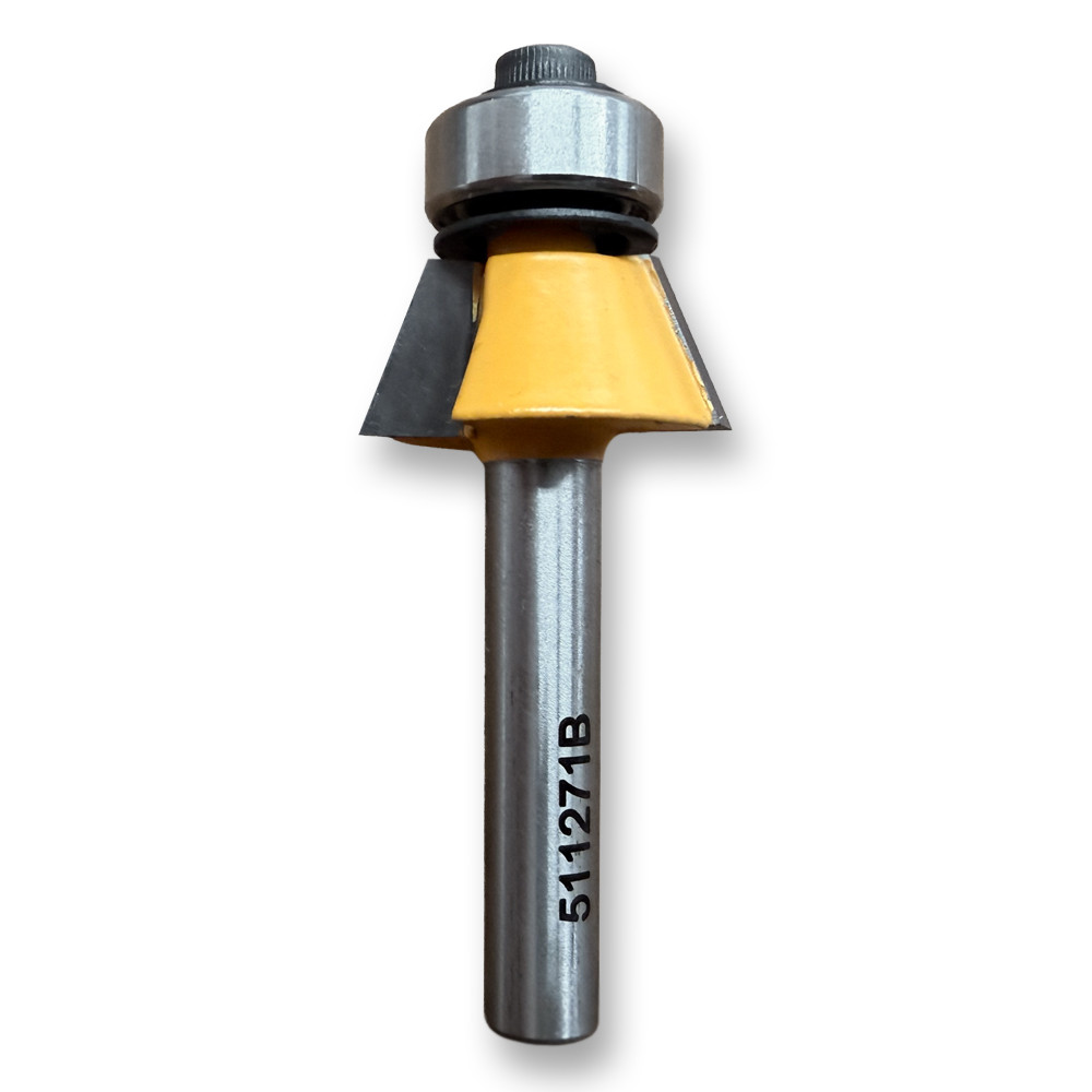 Sommerfeld Bevel Trim Router Bit Woodworking Tool 22*CA,1/2CD,3/8CL,2-1/16OL,1/4SH