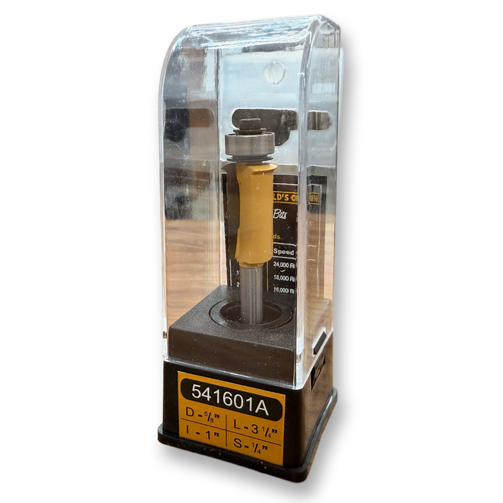 Sommerfeld Face Frame V-Groove Trimmer Router Bit Woodworking Tool 5/8CD,1CL,3-1/4OL,1/4SH