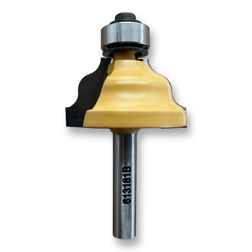 Sommerfeld Wavy Edge Router Bit Woodworking Tool w/Bearing 5/32CR,1-1/4CD,11/16CL,2-1/4OL,1/4SH