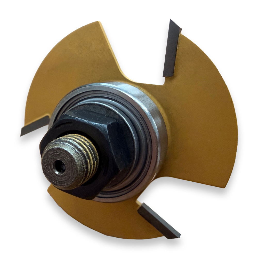 Sommerfeld 3-Wing Slot Cutter Router Bit Woodworking Tool 5/64 KERF, 1/4 SH