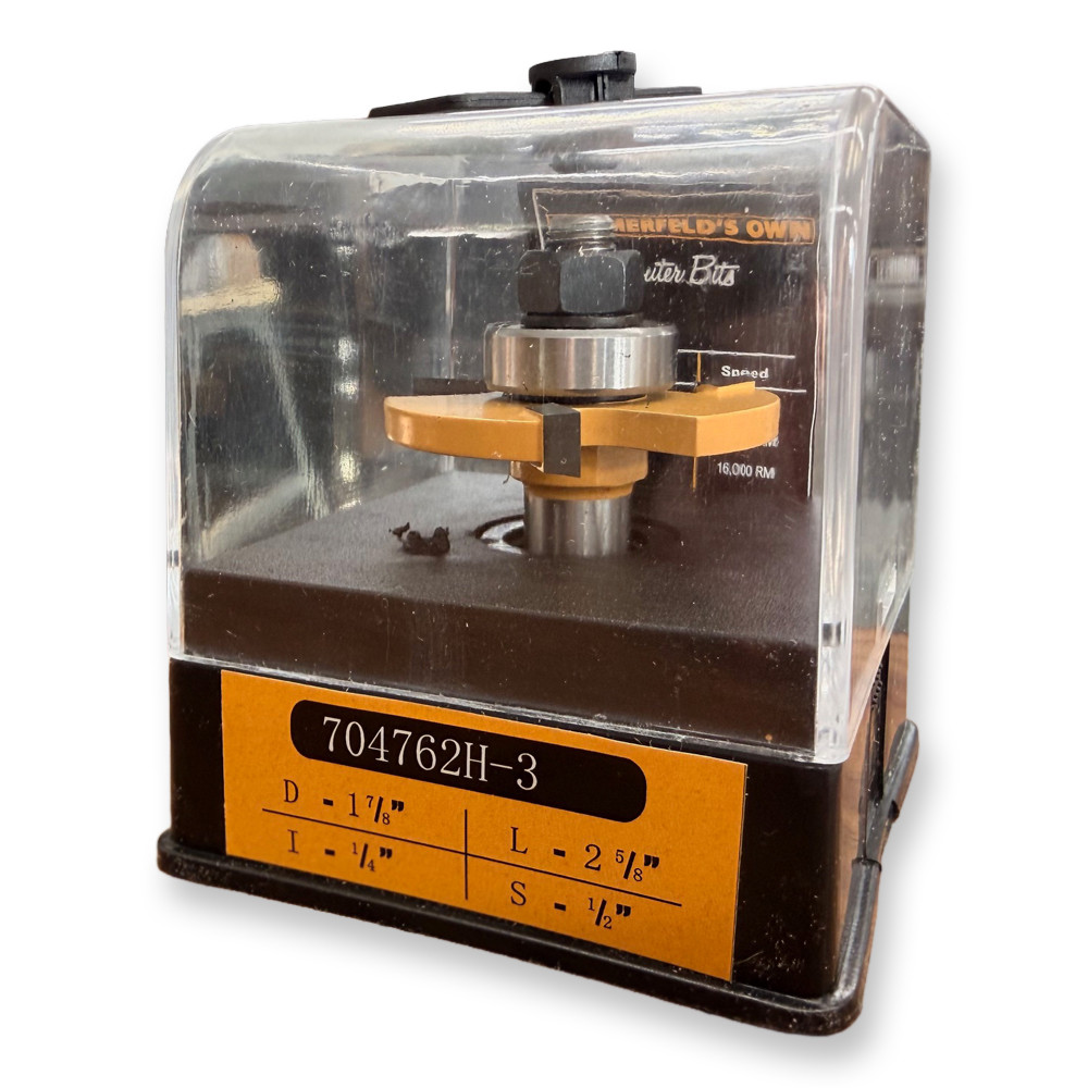 Sommerfeld 3-Wing Slot Cutters Router Bit Woodworking Tool 1/4 KERF, 1/2SH