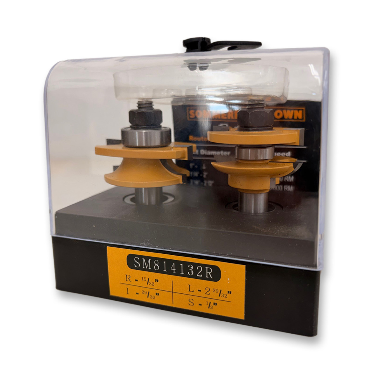 Sommerfeld Rail & Stile Router Bit Set Woodworking Tool 15/32CR,1 5/8CD,29/32CL,2 -29/32OL,1/2SH