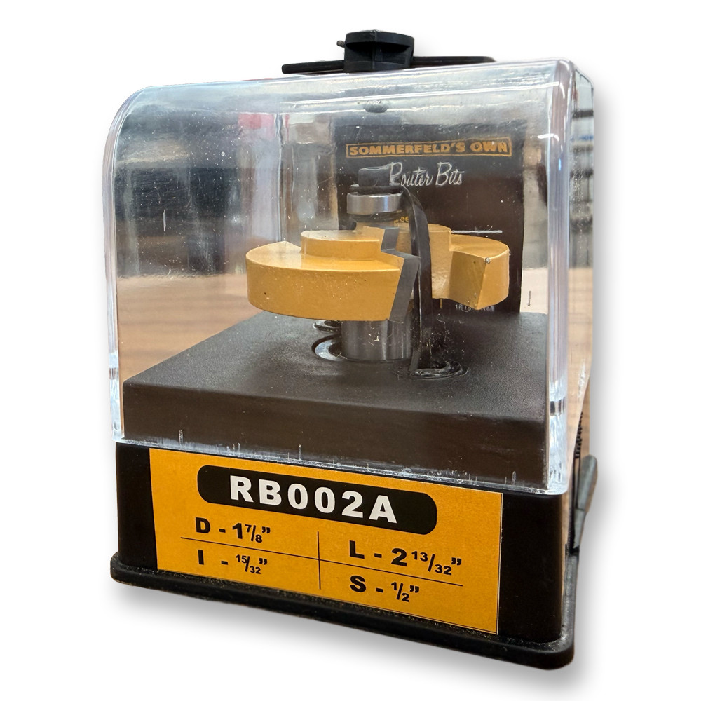 Sommerfeld Picture Frame Rabbet Router Bit Woodworking Tool 1-7/8" D, 15/32"CL,61.2OL,1/2"SH