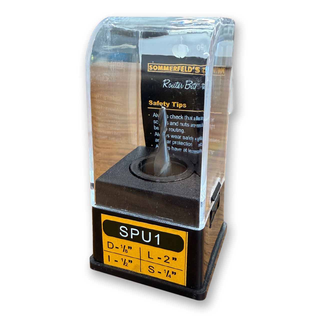 Sommerfeld Solid Carbide Upcut Spiral Router Bit Woodworking Tool 1/8CD,1/2CL,2OL,1/4SH