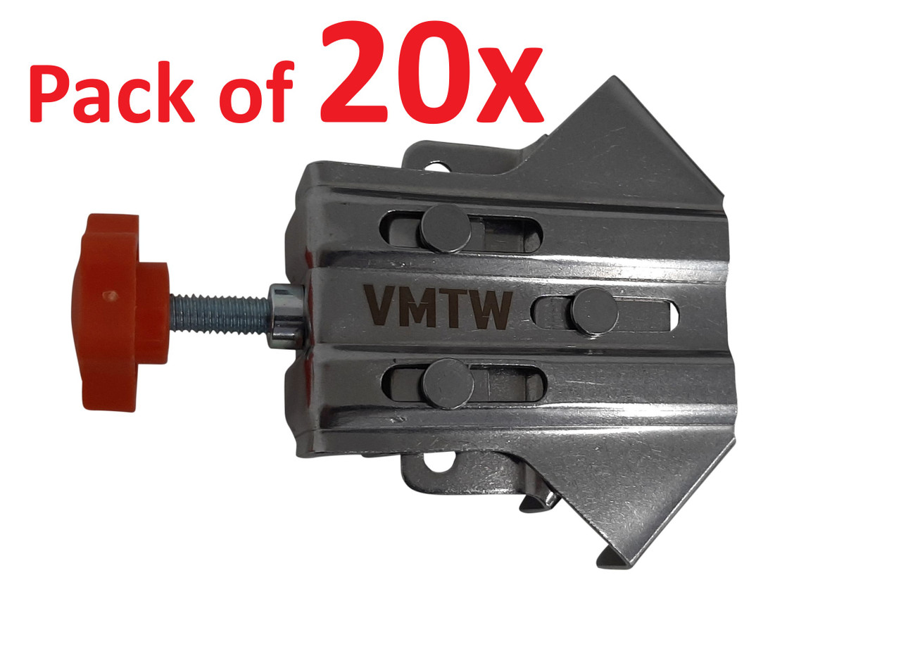 20 pack VMTW Stainless Steel 90 degree Right Angle Corner clamp Positioning squares Cabinet makers starter .