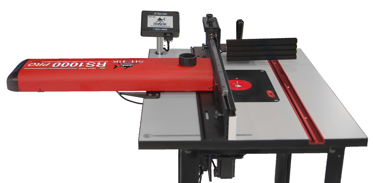 Next Wave PRO SLIDING MITER accessory for the RS1000 two Axis CNC Router Table setup