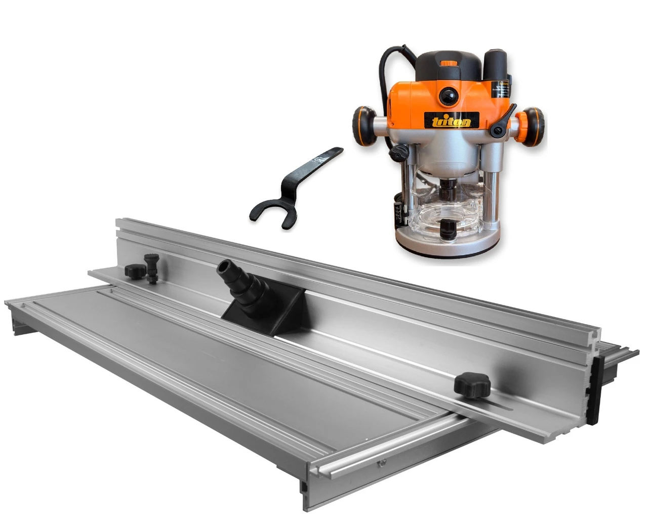Sommerfeld Tools Woodworking Aluminum Router Table Top and Fence + Triton TRA001  3-1/4 HP Router Motor