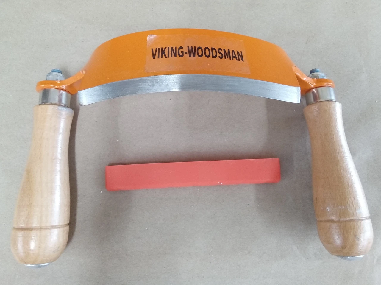 Viking Woodsman LT035 5 inch curved Draw Shave for Logs + green Wood