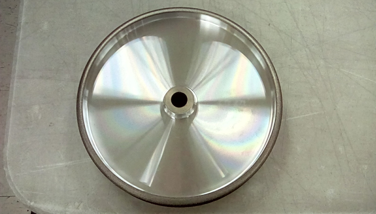 Rikon PRO Series 82-5180R CBN Grinding Wheel 180 Grit 8 inch Wheel 1-1/2 inch wide with Radius to Sharpen High Speed Steel Cutting Tools for your Woodworking Lathe