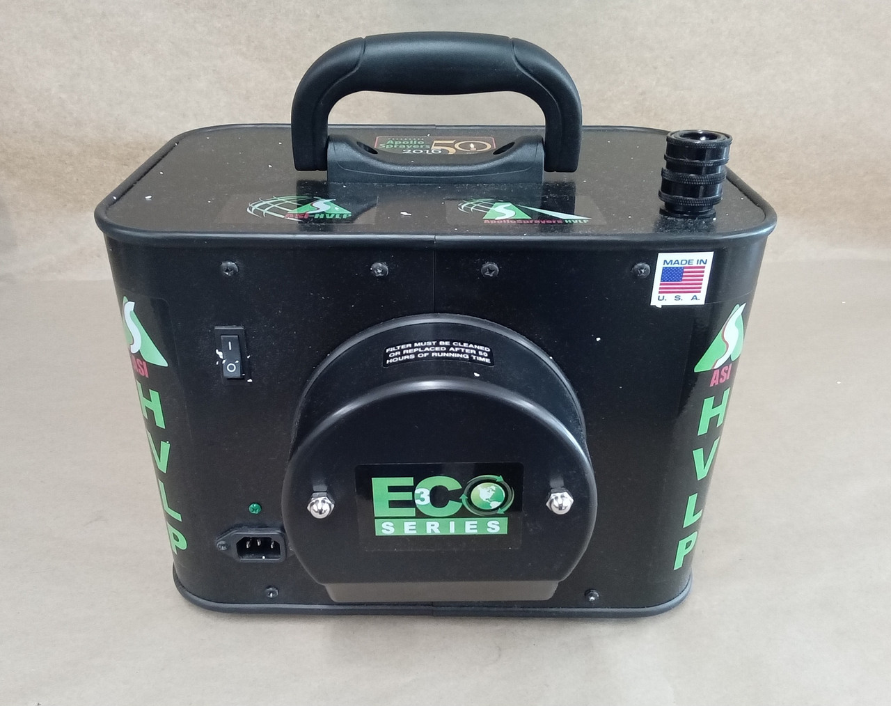 Apollo Sprayers HVLP ECO-3 3-Stage Turbine Paint Spray System, E7000 Spray Gun & 20' Hose