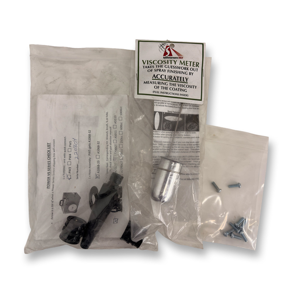 Apollo Sprayers HVLP POWER-3 3-Stage Turbo Paint Spray System, 7700QT Spray Gun & 24' Hose