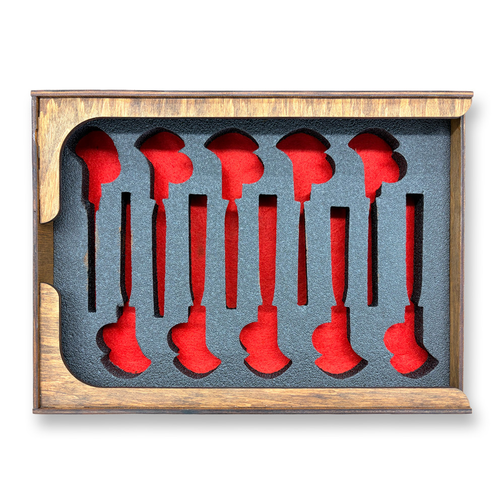 USED STRYI 10 piece Gravers and burins Palm carving tools set *READ*