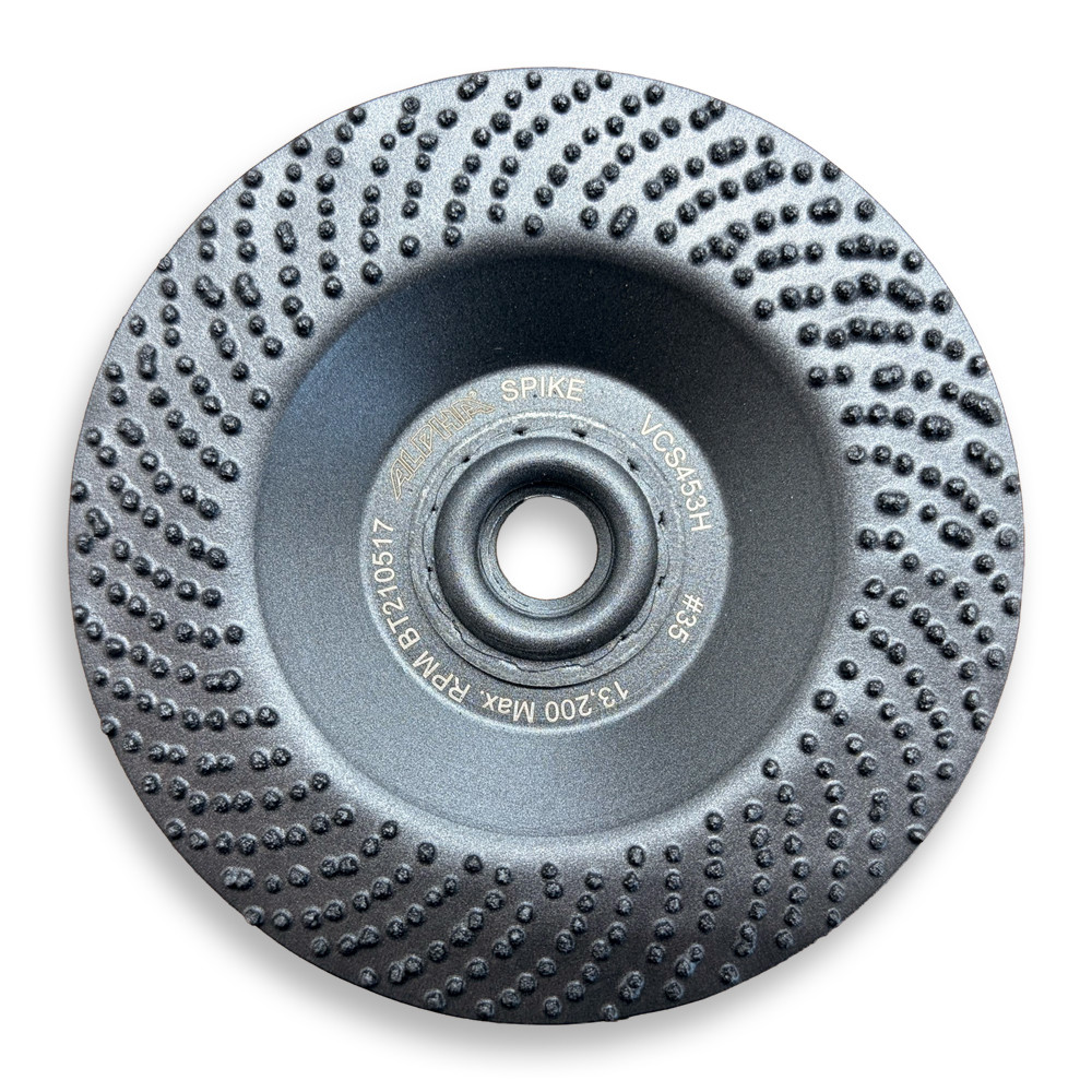 USED ALPHA SPIKE Grinding Disk VCS453H 4-1/2" D x 5/8-11 *READ*