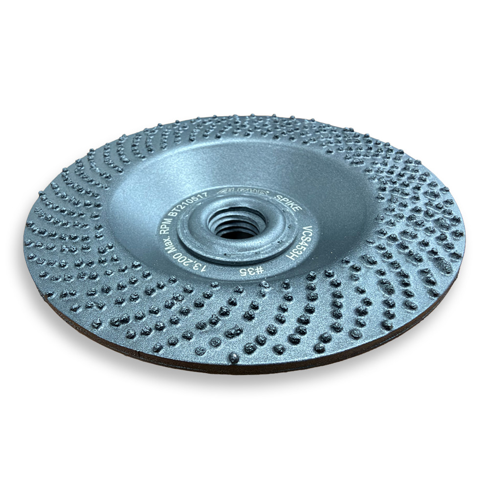 USED ALPHA SPIKE Grinding Disk VCS453H 4-1/2" D x 5/8-11 *READ*