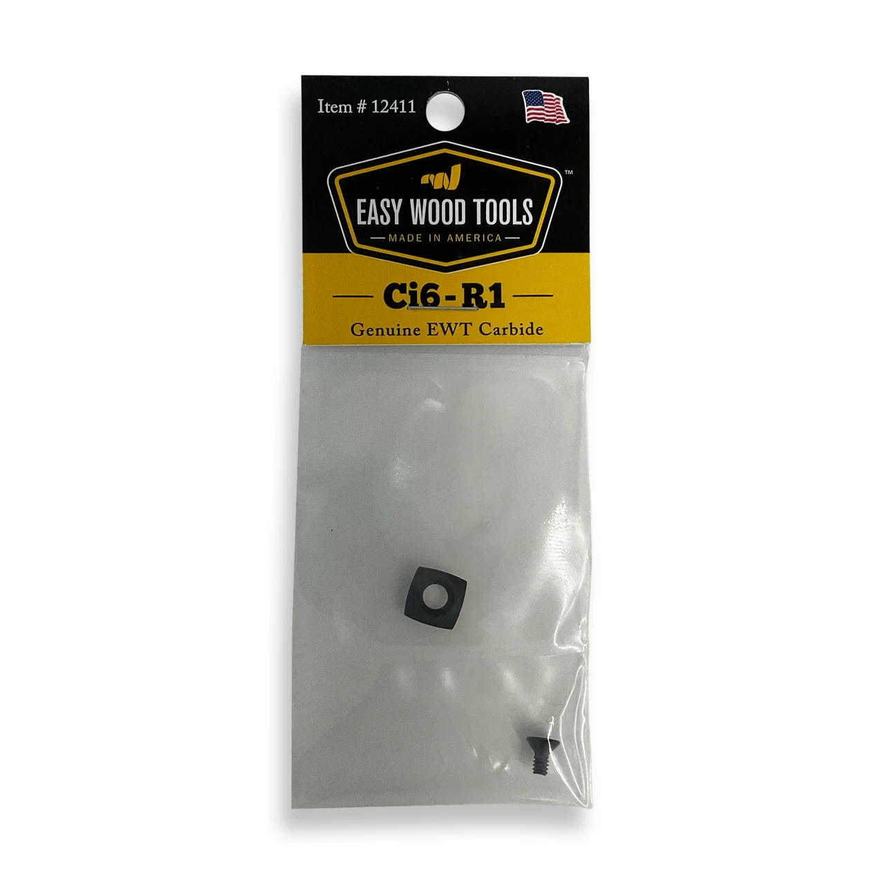 Easy Wood Tools 12411 Ci6-R1 Radius Square Carbide Cutter *READ*