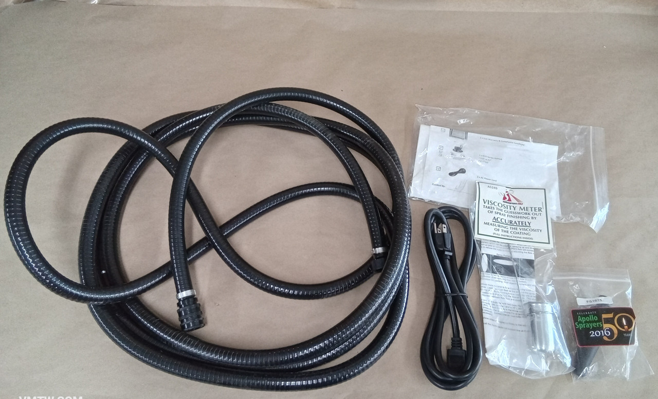 Apollo Sprayers HVLP ECO-4 4-Stage Turbine Paint Spray System, E7000 Non-Bleed Spray Gun & 20' Hose
