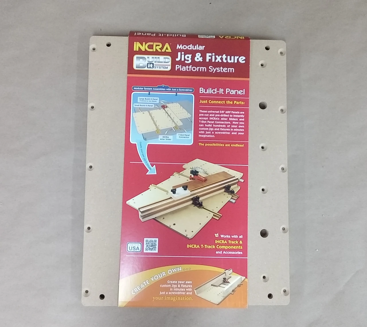 INCRA Large Build-It Panel for Woodworking Jigs & Fixtures (11-3/4" x 15-1/2")