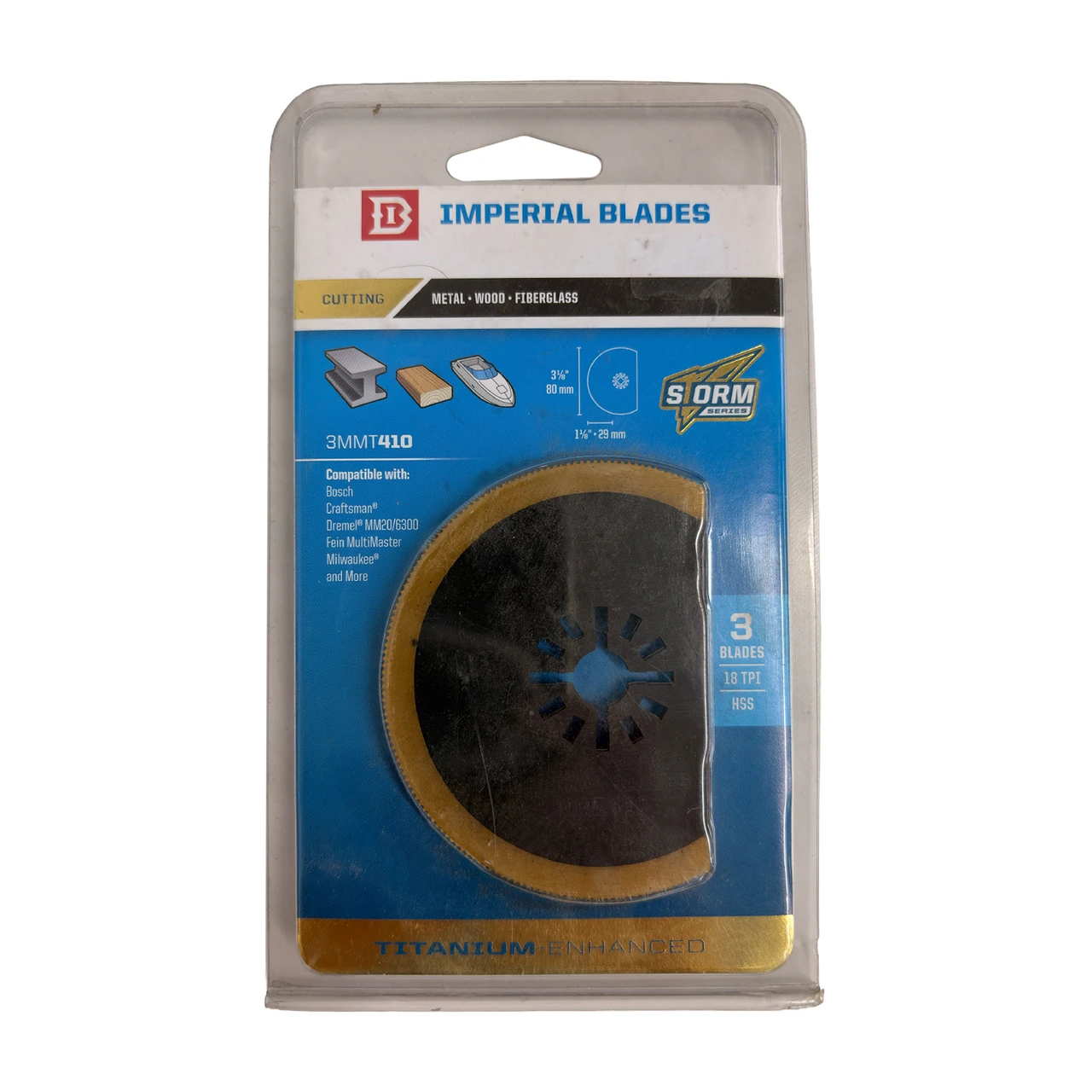 Outlet Imperial Blades 3MMT410 Universal 3-Inch Titanium Saw Blades 'READ"