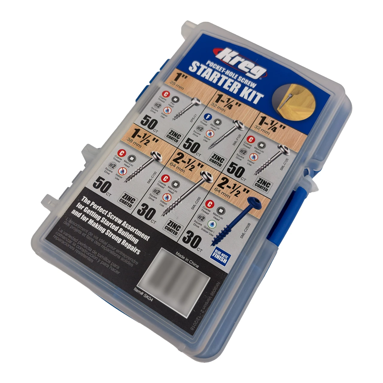 Outlet Kreg SK04 Pocket-Hole Screw Starter Kit "READ"