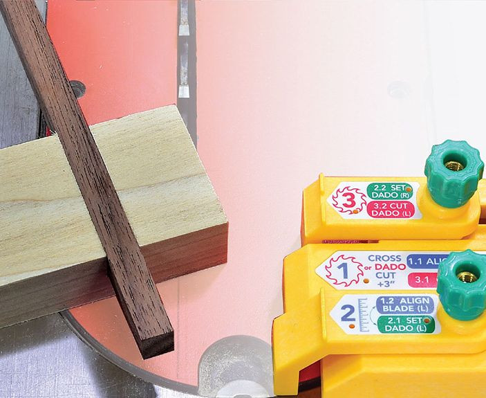 Micro Jig MATCHFIT Dado Stop & MATCHFIT Dovetail Clamp Set for Table Saw