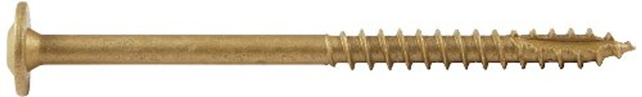 Screw Products, Inc. CCTX-14200-100 1/4-Inch X 2" Bronze Star Exterior Constr...