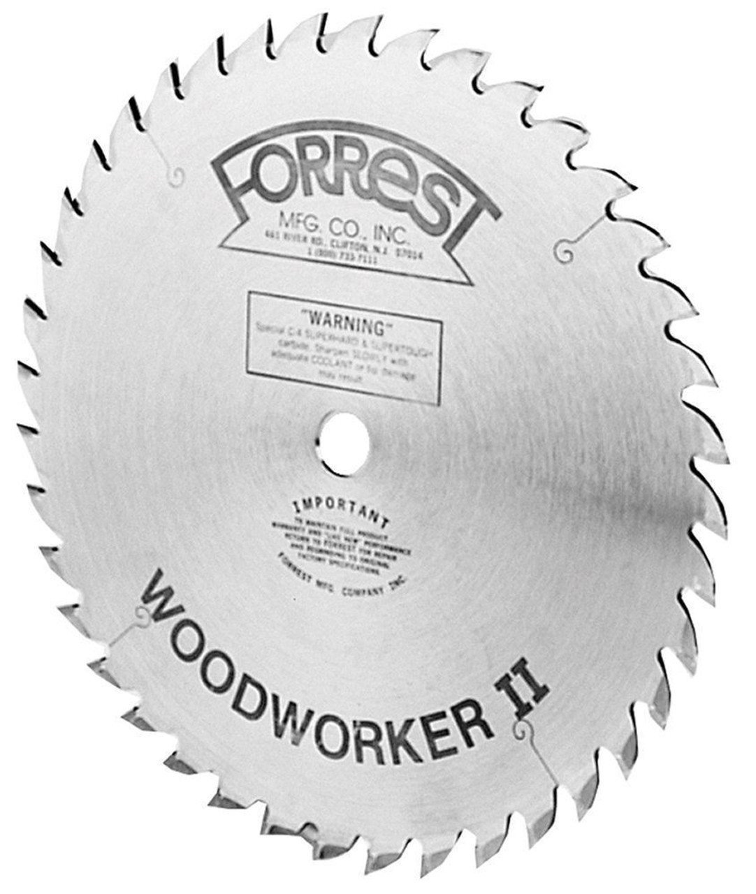 Forrest WW10407100 Woodworker II 10-Inch 40-tooth ATB .100 Kerf Saw Blade with 5/8 inch Bore