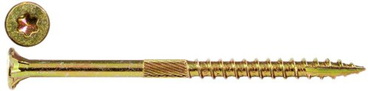 Screw Products, Inc. YTX-08212-1 Gold Star Interior Star Drive Wood Screws