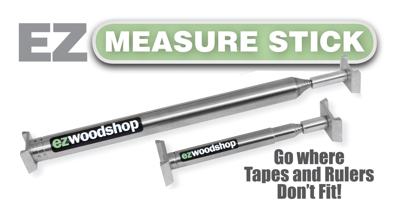 EZ Woodshop Measuring Stick Pkg for Inside Measuring - 1 Mini & 2 Large Sticks