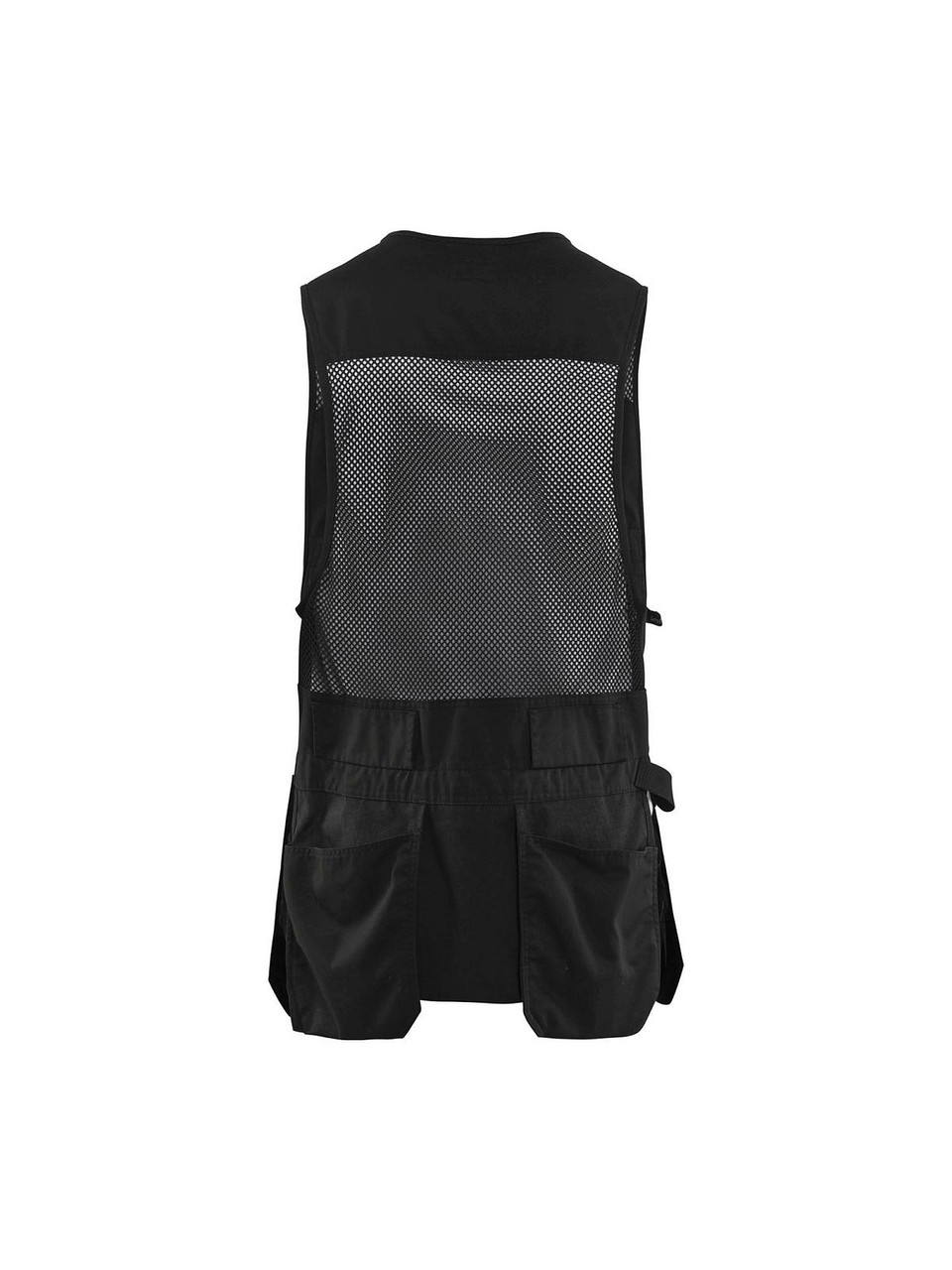 Blaklader Black Size Large US Utility Vest with Mesh for Carpentry Construction