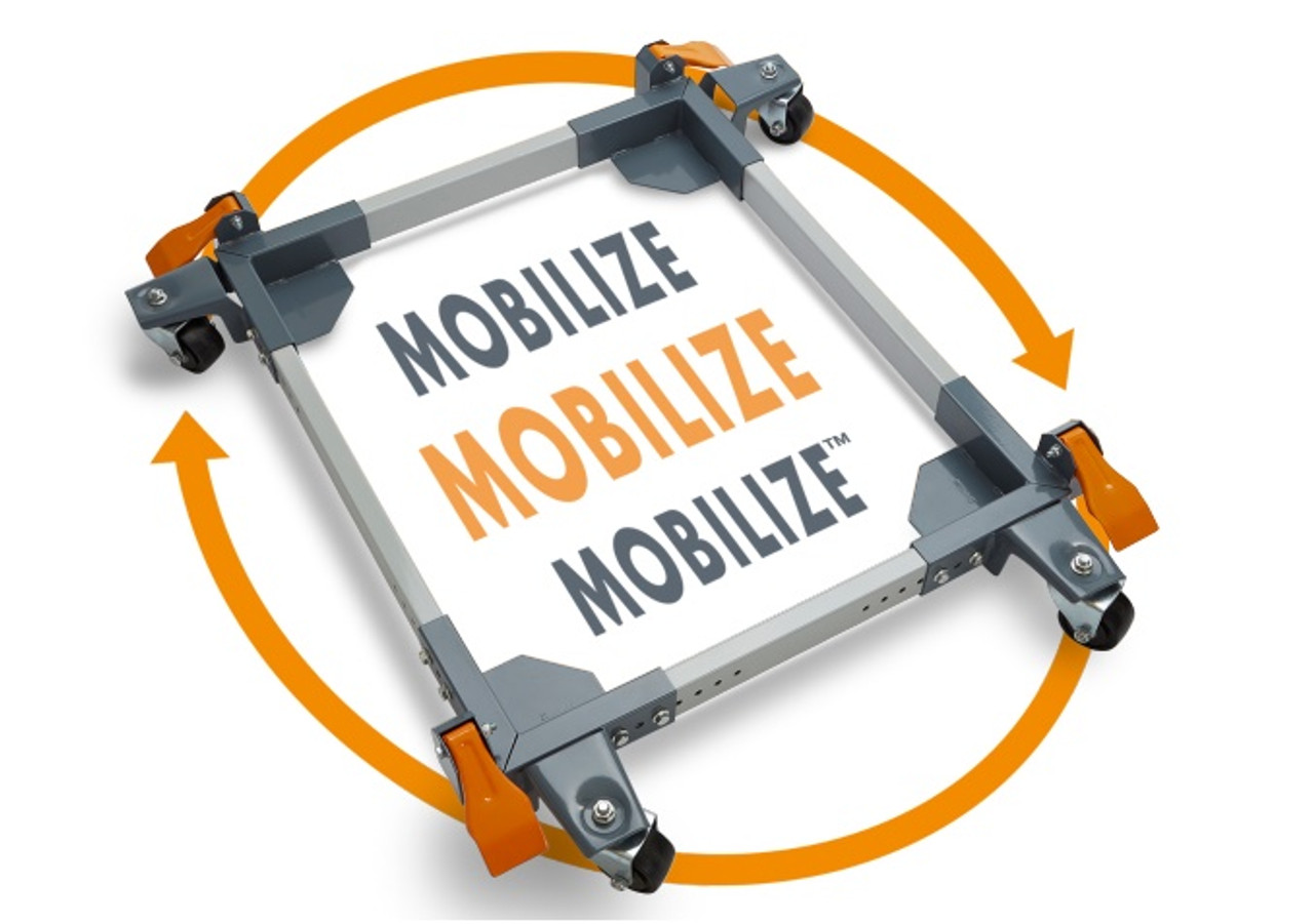 Portamate  PM-3550 Universal Mobile Base with Four Wheel Swivel Technology
