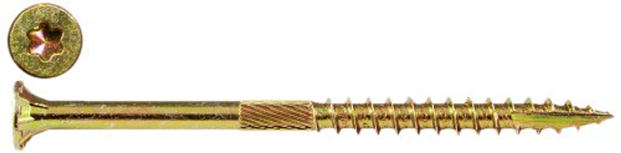 Screw Products, Inc. YTX-08134-1 Gold Star Interior Star Drive Wood Screws