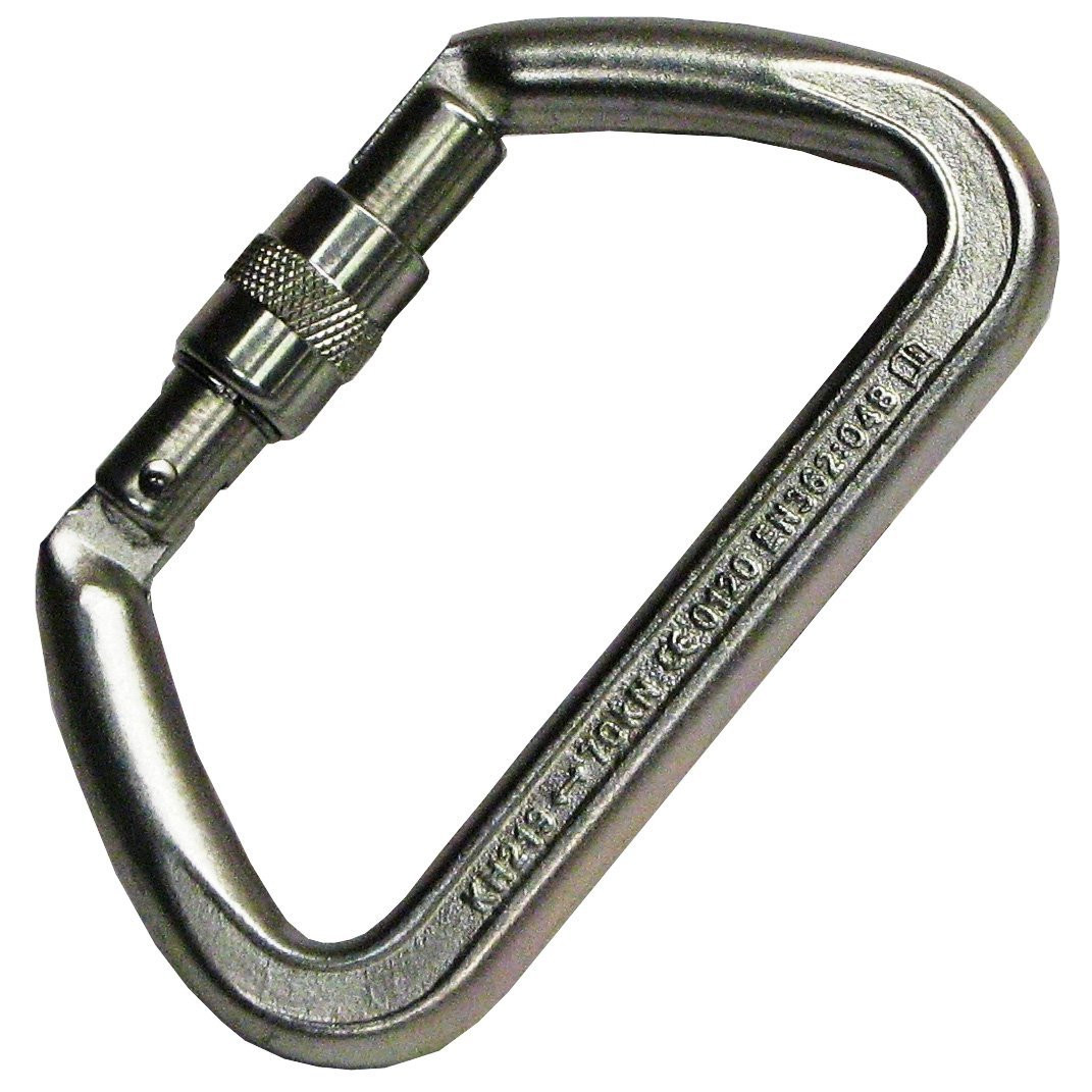 Portable Winch Co. PCA-1701 Heavy-duty Steel Locking Carabiner