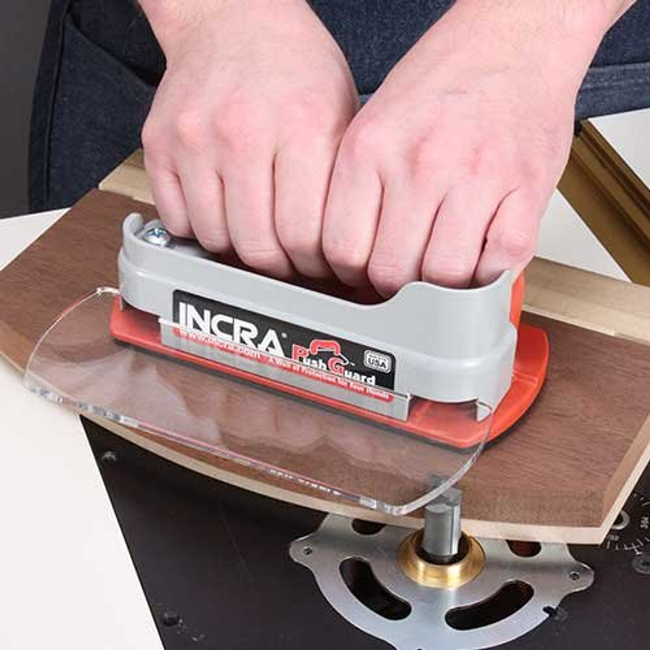 INCRA PushGuard Push Block / Hand Guard for Woodworking Table Saw Safety - 2-Pk