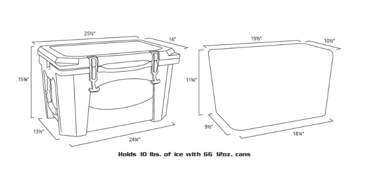 Grizzly Coolers 40 Quart Rotomolded Cooler, Sandstone